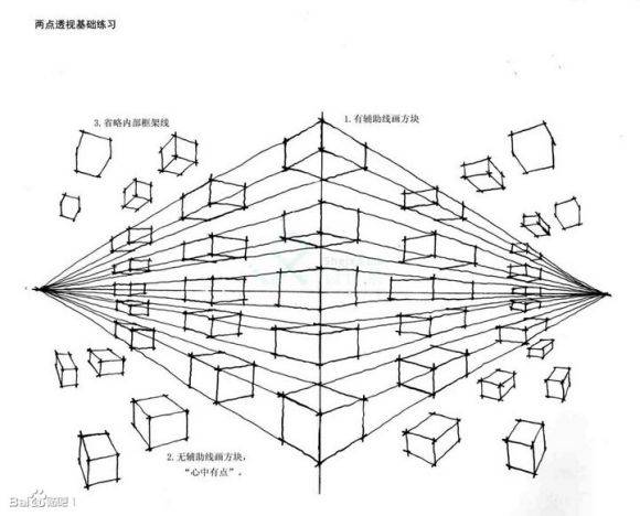 透视基础教学_透视基础入门_一点透视练习