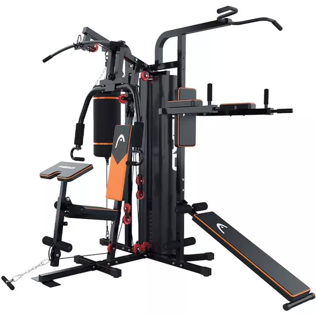 三人站健身器材使用图解_三人站综合器械怎么用_三人站综合训练器安装