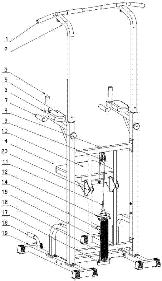 开元棋盘app官方版下载_开元棋盘app官网版下载-跑跑车 弹性助力可调的组合训练器的制作方法