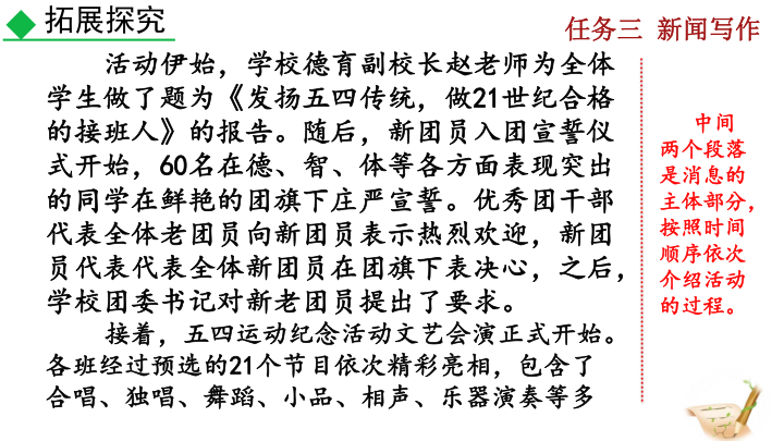 八年级新闻采访与写作_新闻标题撰写方法_消息写作技巧