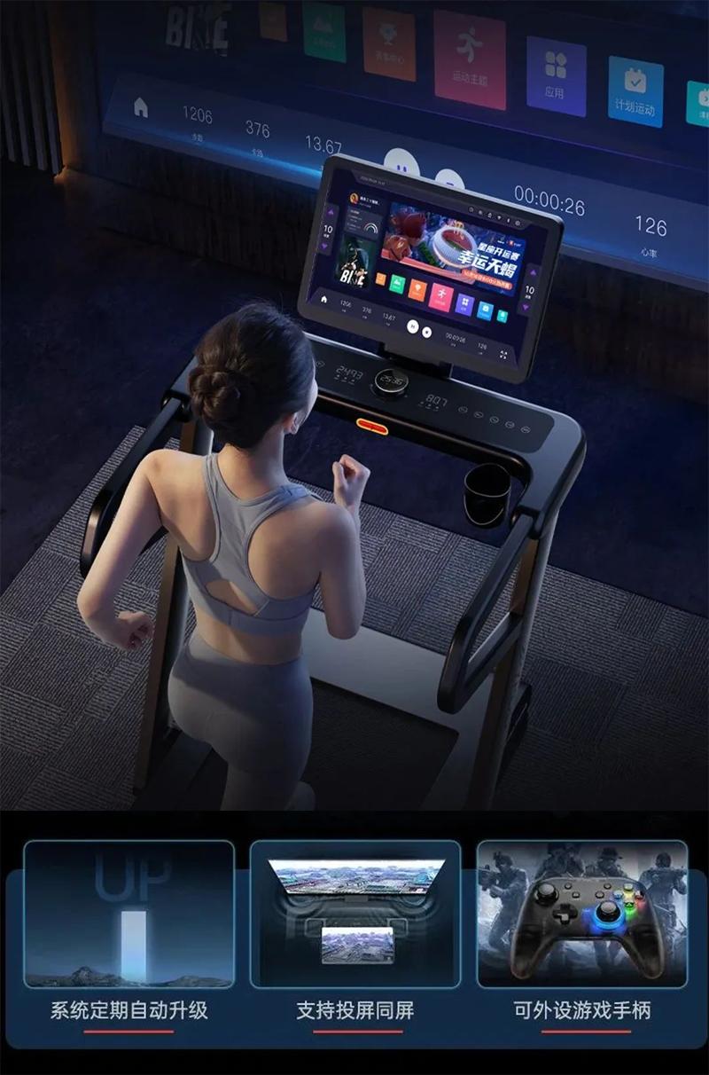 易跑马拉松系列全触控超清彩屏_sportsart跑步机多少钱_全新YIFIT智趣健身系统