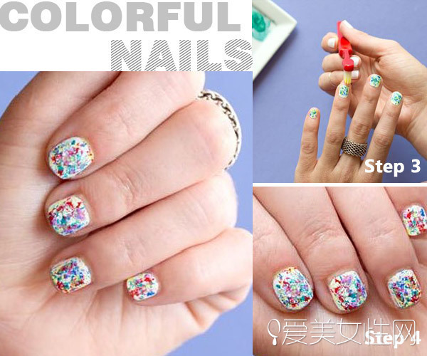 美甲彩绘技巧_旧牙刷美甲教程_指甲彩绘基础练习