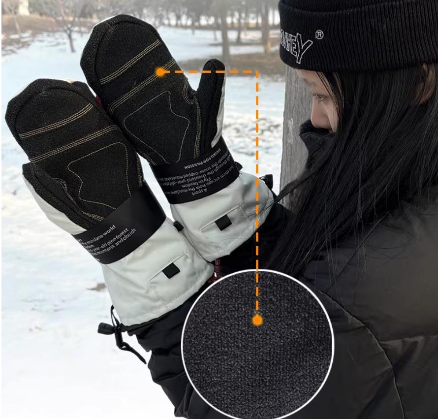 滑雪手套防水保暖兼顾_冬兵WINTER SOLDIER可拆卸护腕滑雪手套_健身手套样式