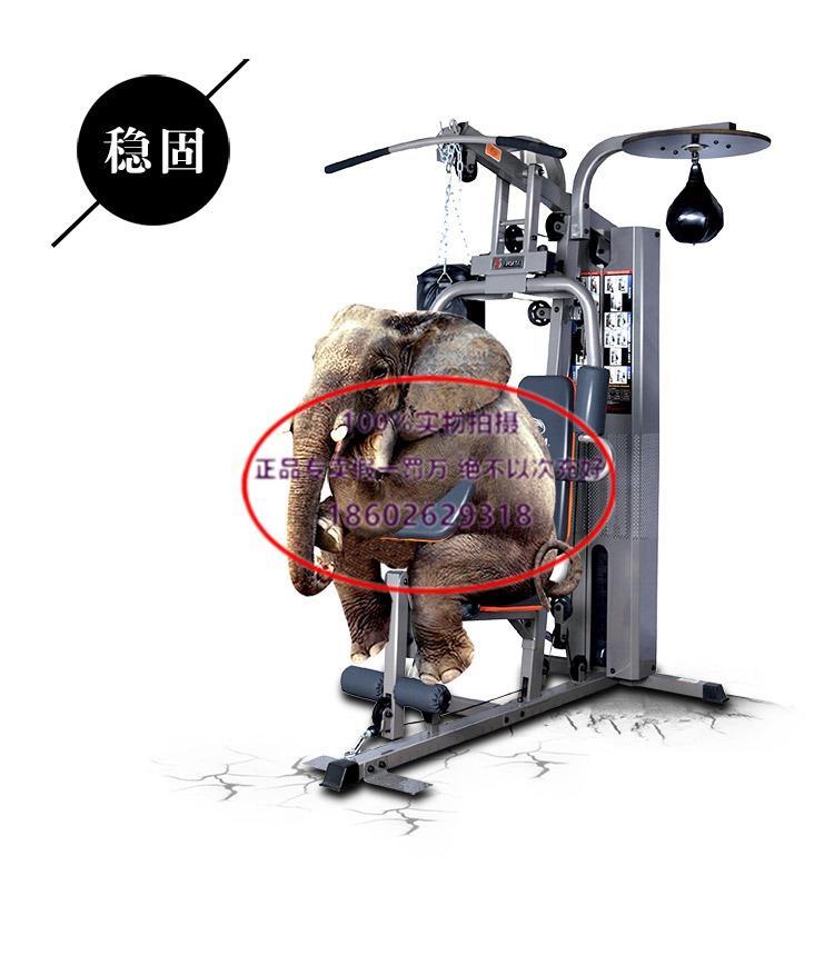 JX-1303三人综合训练器参数_多功能训练器身材锻炼设备_军霞三人综合训练器